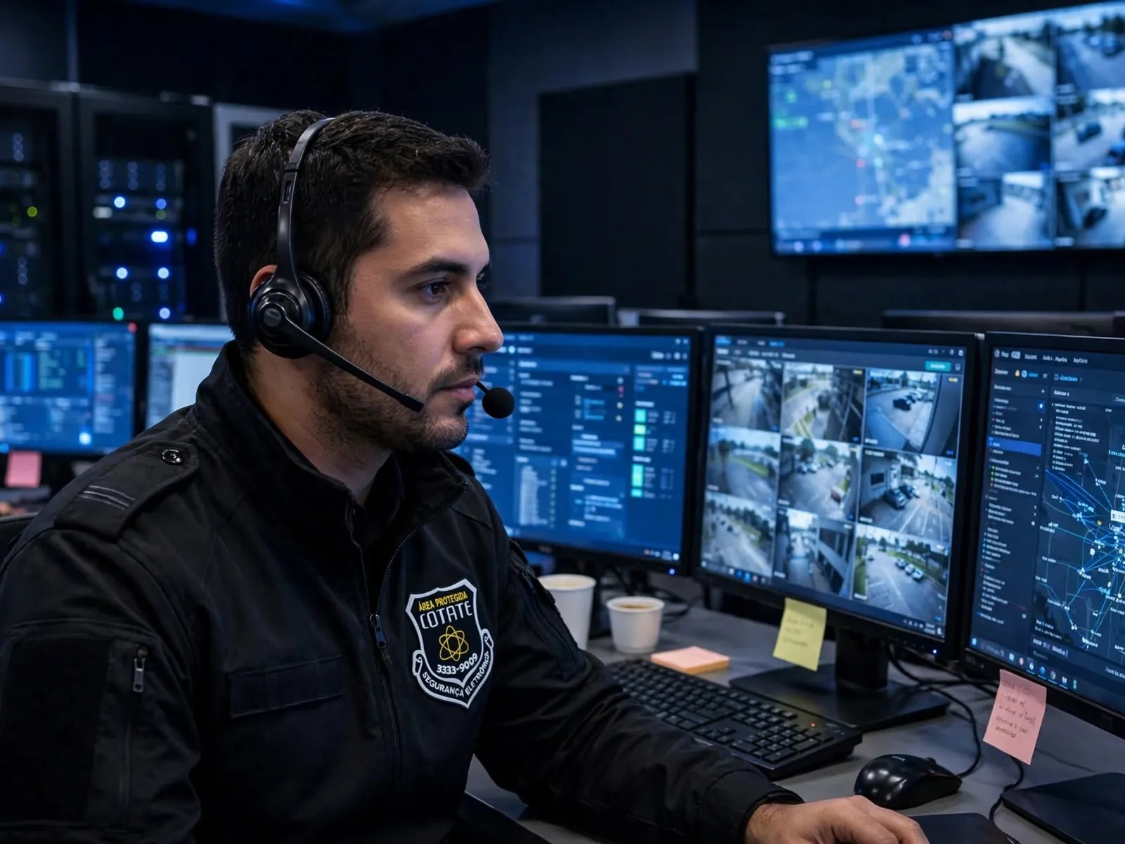 Monitoramento de alarme 24h
